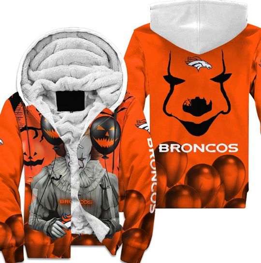 Denver broncos pennywise the dancing clown it halloween 3d all over print hoodie – LIMITED EDITION