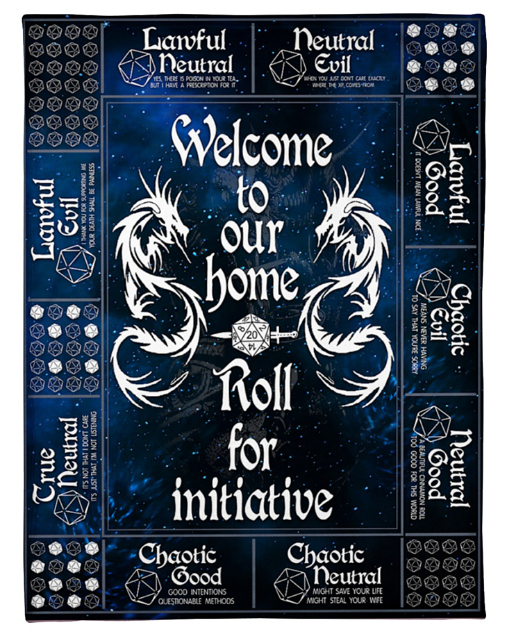 Welcome To Our Home Roll For Initiative Fleece Blanket – DO NOT DELETE