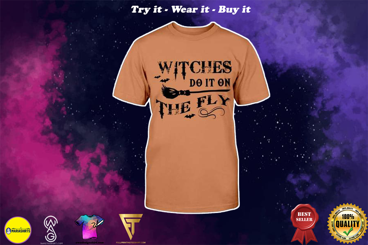 [special edition] halloween witches do it on the fly shirt – Maria