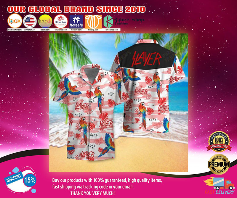 Slayer parrot hawaiian shirt1