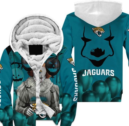 Jacksonville jaguars pennywise the dancing clown it halloween 3d all over print hoodie – LIMITED EDITION