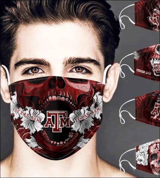 Texas A&M Aggies skull face mask