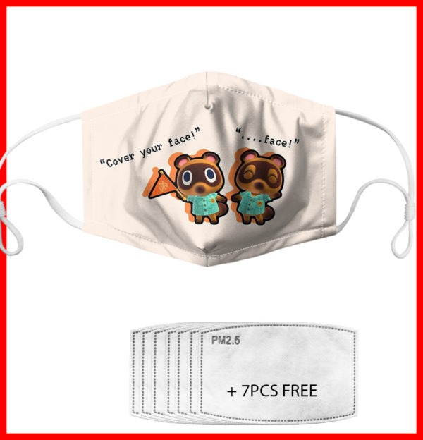 Timmy and Tommy Nook Say Cover Your Face face mask
