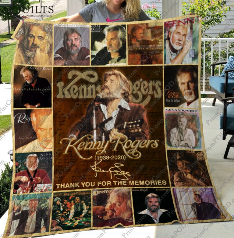 Kenny Rogers thank you for the memories 1938 2020 quilt – LIMITED EDITION