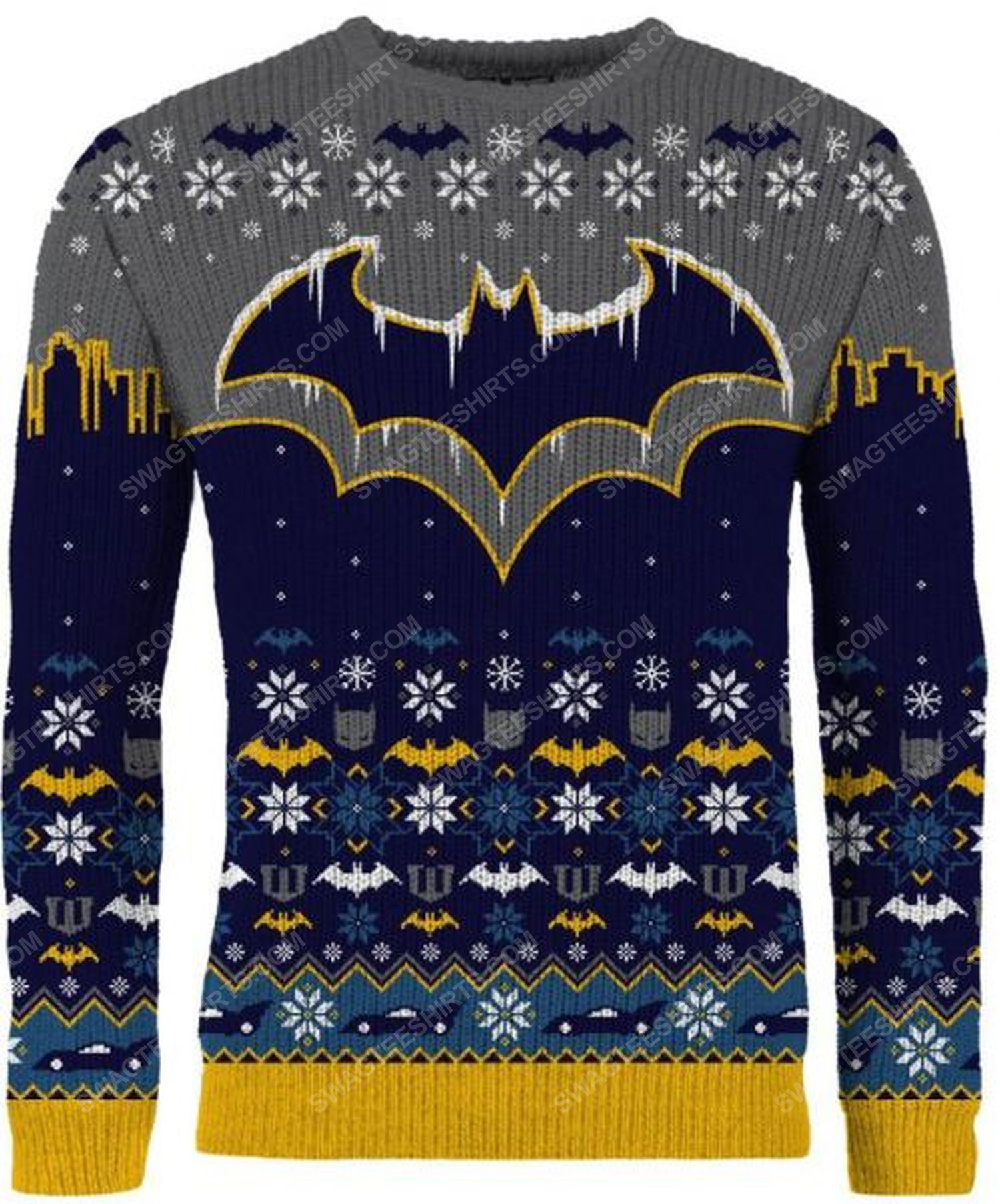 [special edition] Batman symbol full print ugly christmas sweater – maria