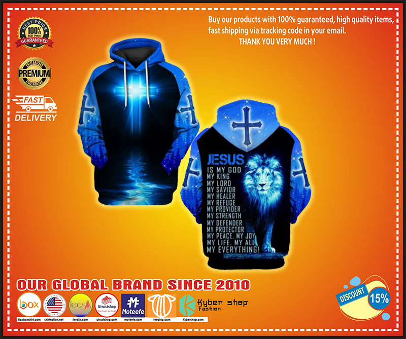 Lion Jesus Is My Everything 3D over print Hoodie 2