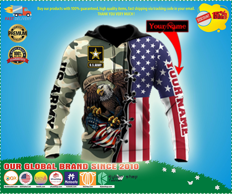 US Army Veteran 3D Personalized All Over Printed Hoodie Shirt 1