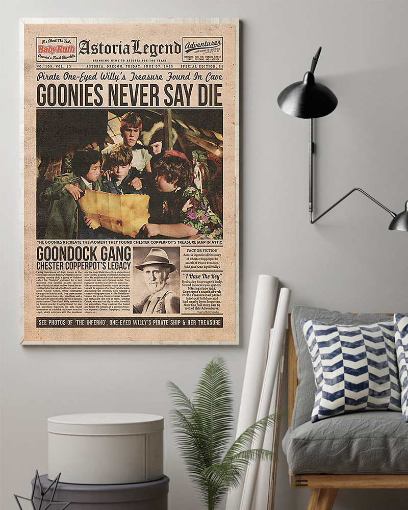 gonnies never say die poster – maria
