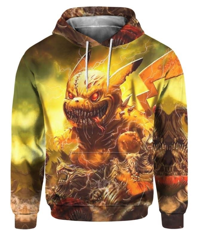 Horror Pikachu Zombie 3D Hoodie – BBS