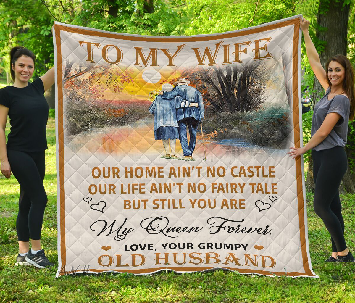 To my wife old husband quilt blanket – Saleoff 271020