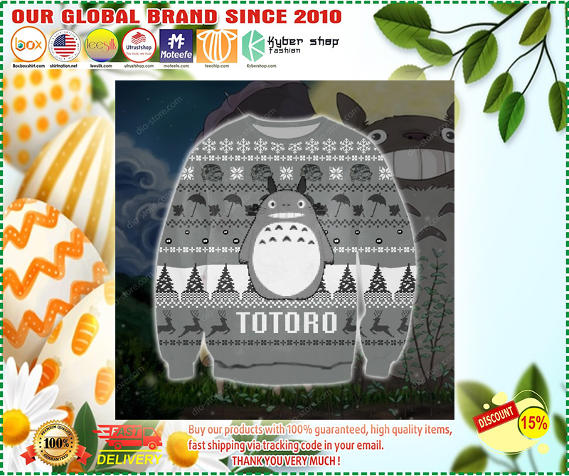 FUNNY TOTORO UGLY CHRISTMAS SWEATER 2