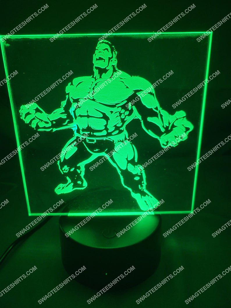 The incredible hulk marvel studios 3d night light led 21
