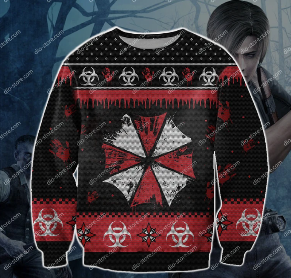 Resident Evil 3D ugly sweater