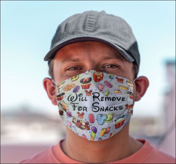Disney will remove for snack face mask