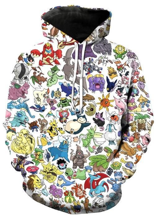 Pokemon Mash Up 3D Hoodie