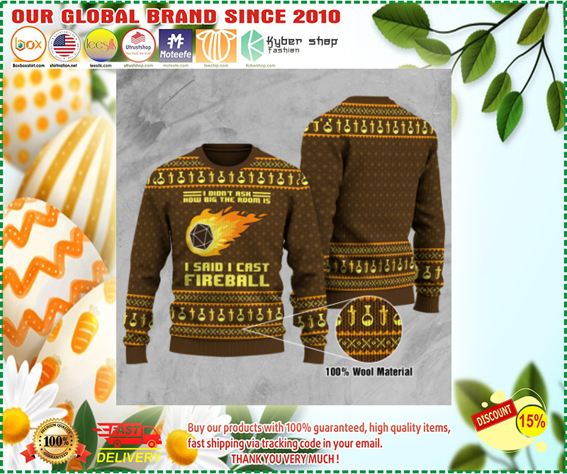 I sail I cast fireball knit sweater for men and women sweater 2