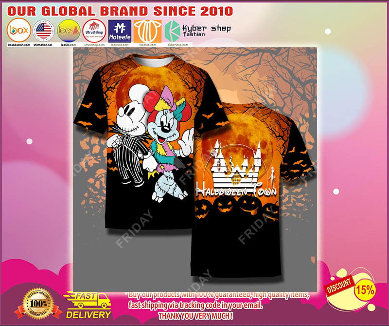 Mickey and Minnie halloween hoodie and t shirt