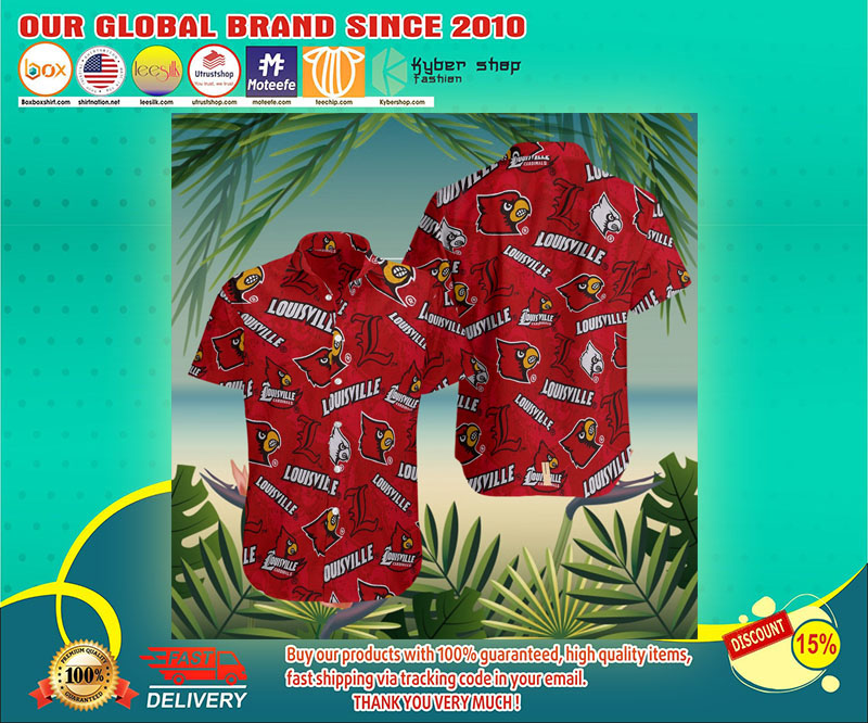 Louisville cardinals hawaiian shirt