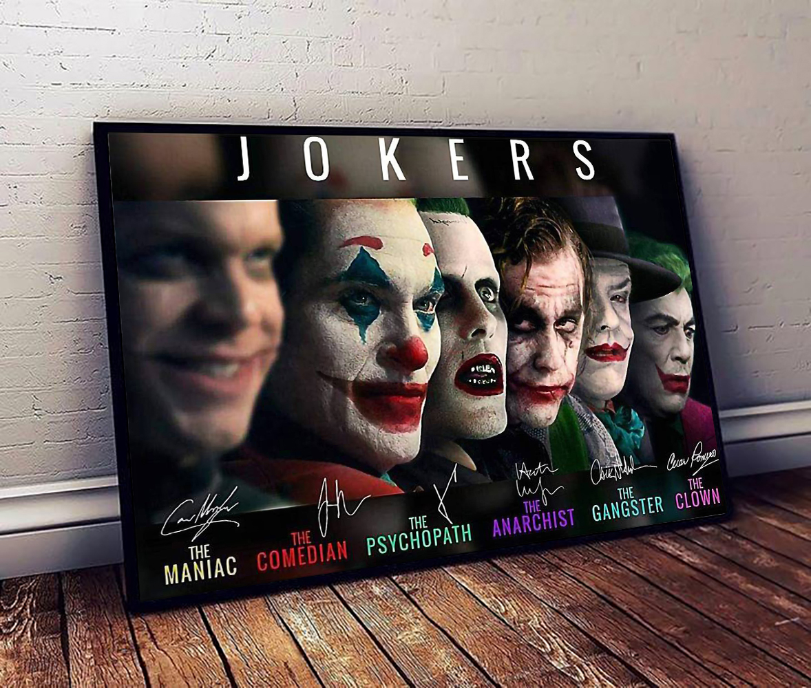 All versions joker signatures poster – maria