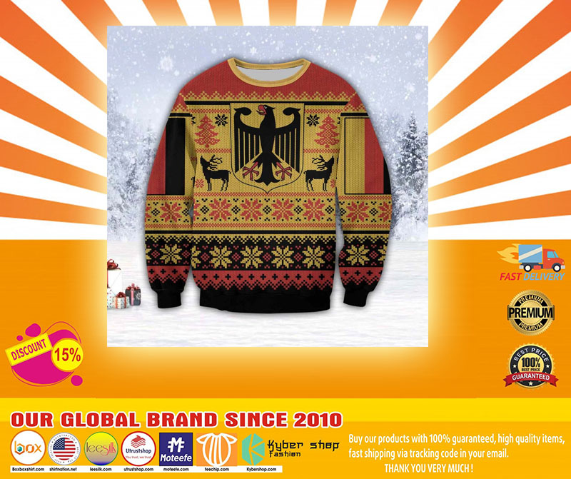 GERMANY 3D ALL OVER PRINT UGLY CHRISTMAS SWEATER4