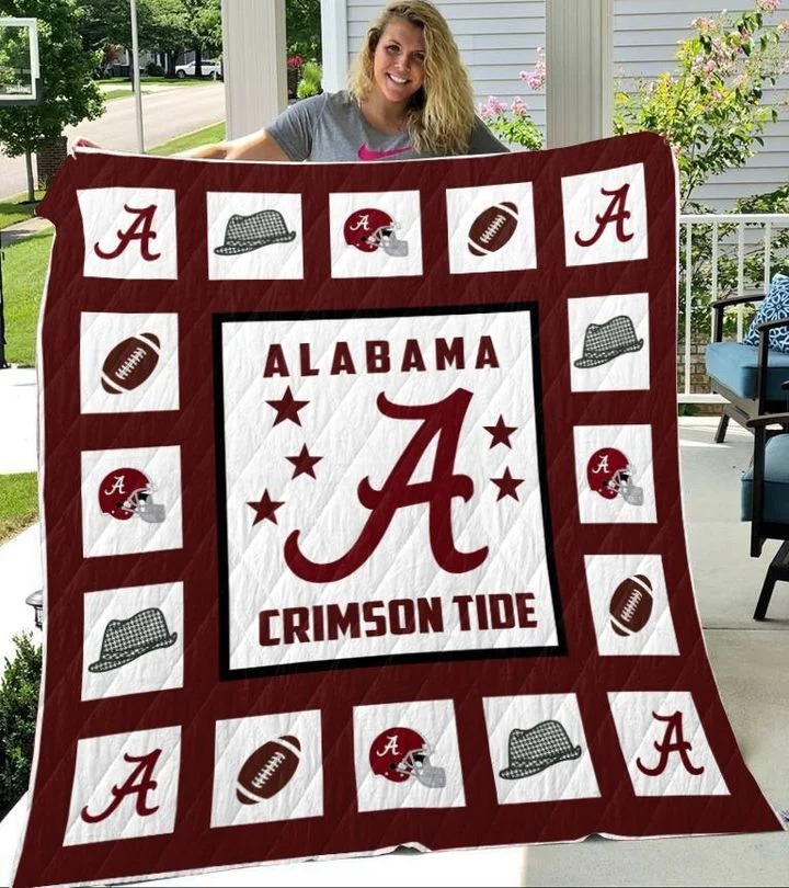 Alabama crimson tide quilt blanket