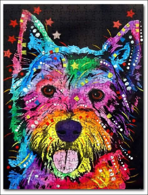 Westie Colorful jigsaw puzzles – dnstyles