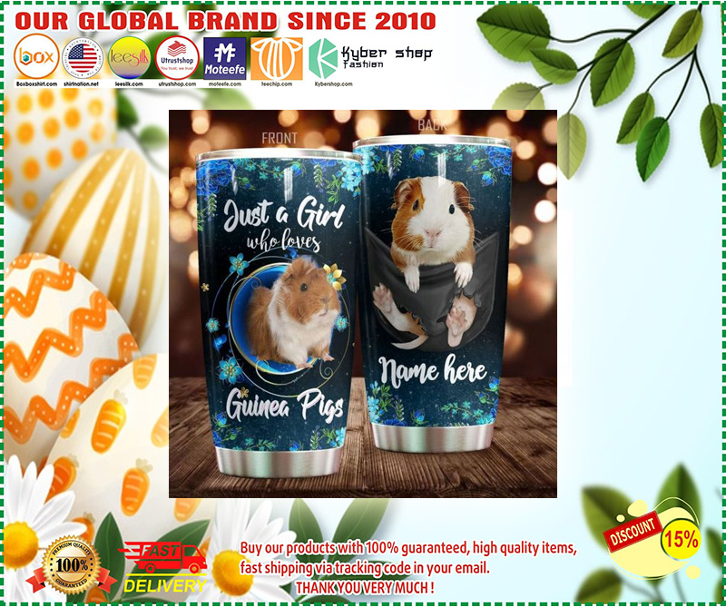 Just a girl who love Guinea Pig Personalized Tumbler 1