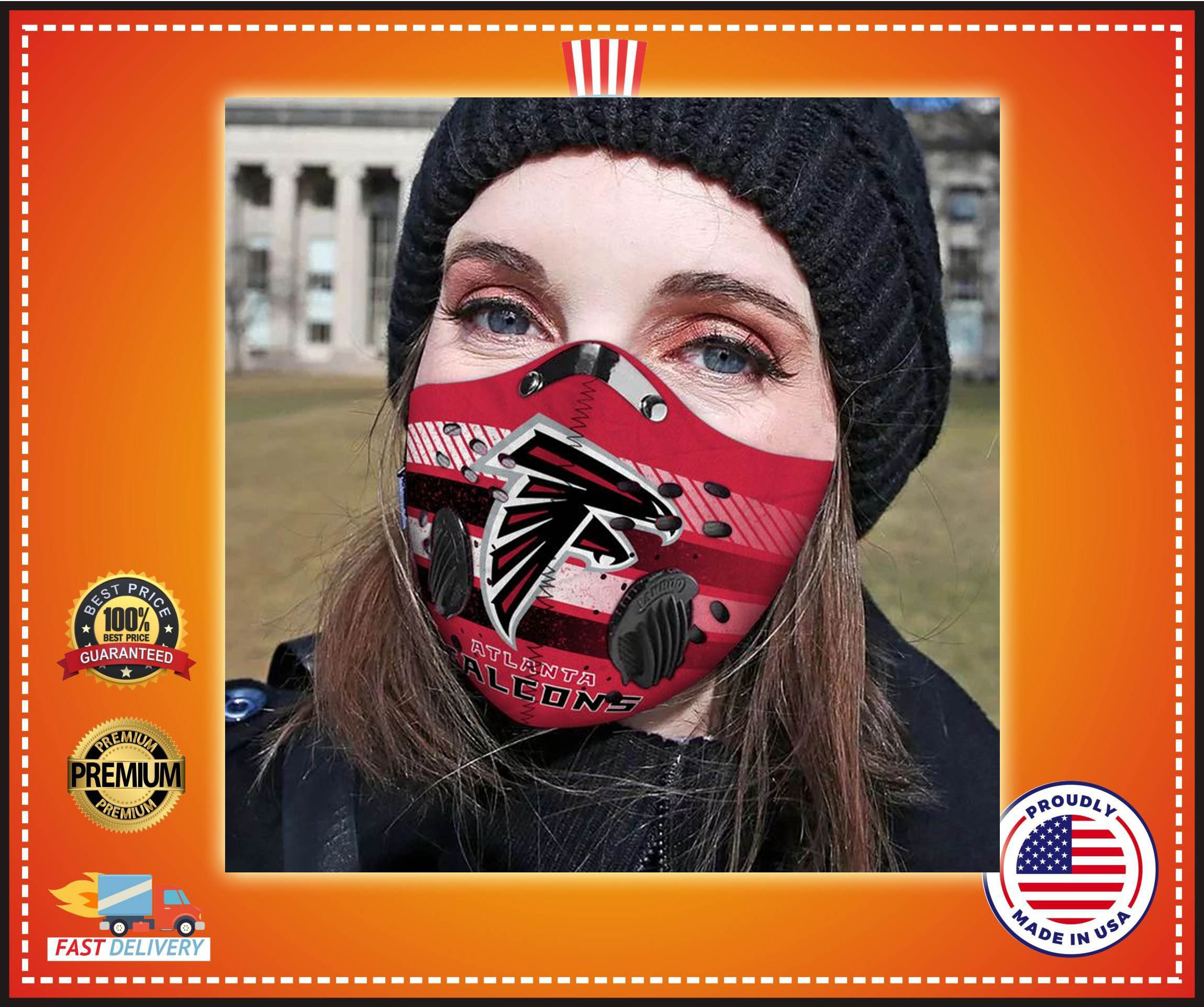 Atlanta Falcons filter face mask 1