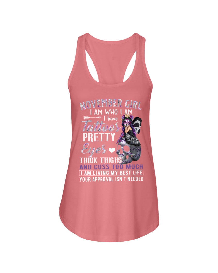 November girl I am who I am I have tattoos pretty eyes flowy tank