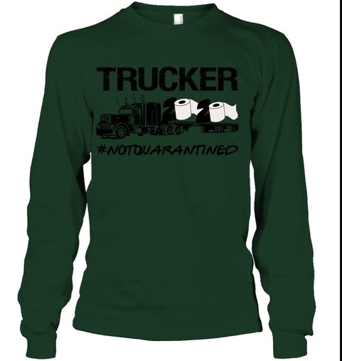 Trucker 2020 not quarantined hoodie