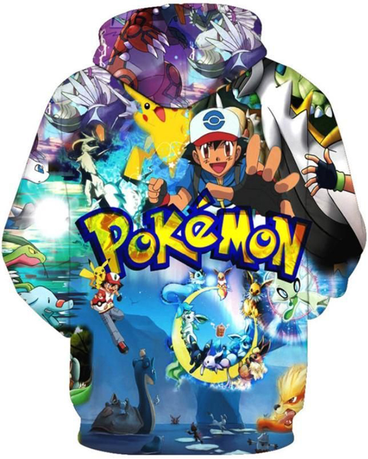 Pokemon Mash Up 3D Hoodie3