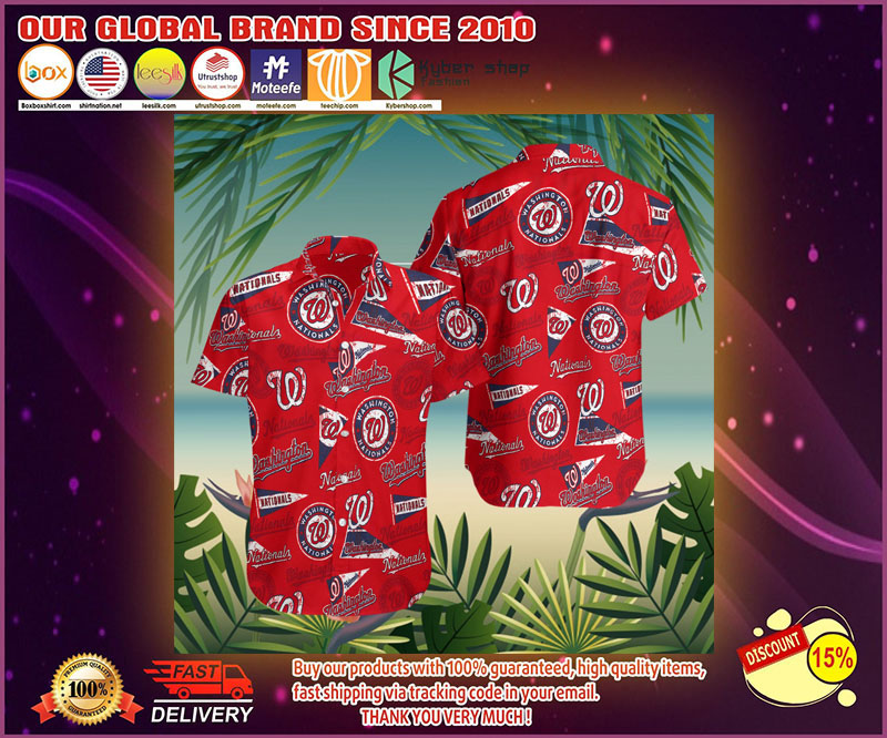 Washington nationals hawaiian shirt