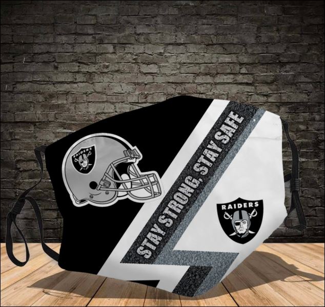 Oakland Raiders stay strong stay safe face mask