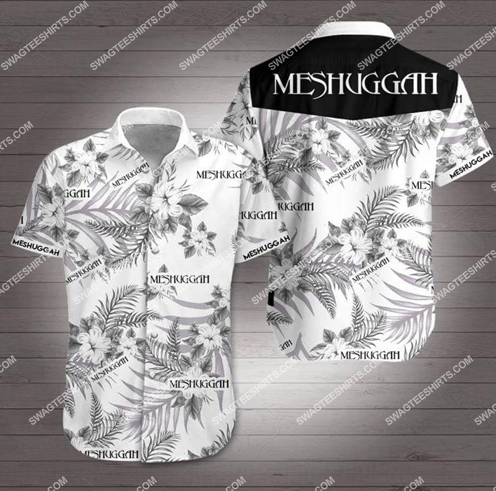the meshuggah band all over print hawaiian shirt 1