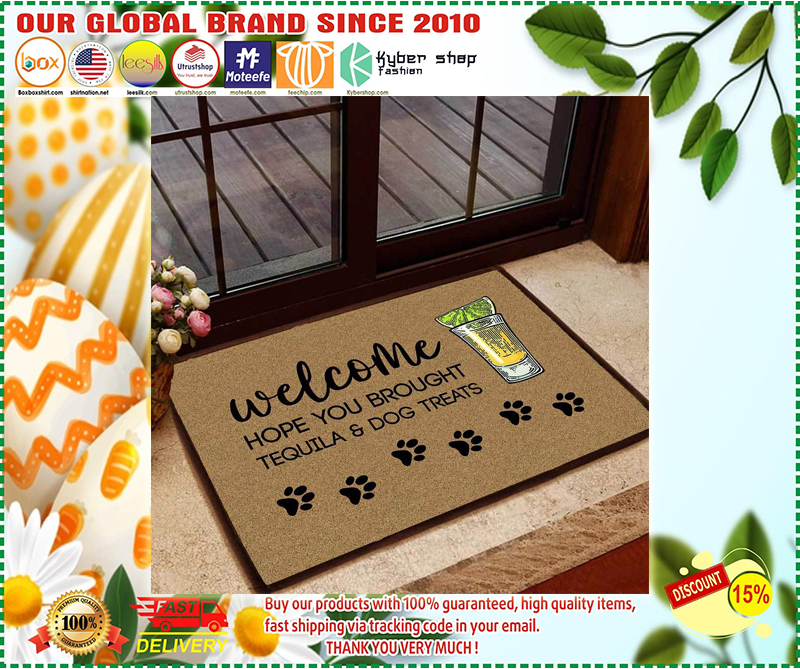 Hope you brought tequila and dog treats doormat 3