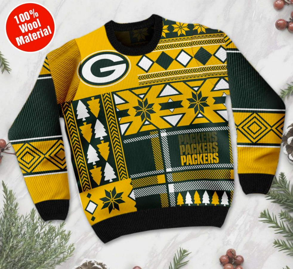Personalized Green Bay Packers ugly sweater 1