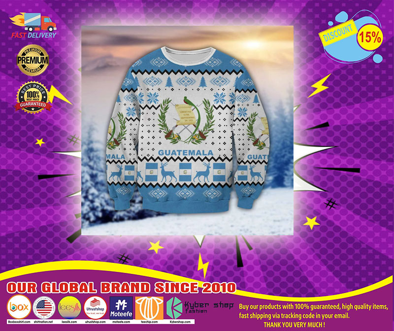 GUATEMALA 3D ALL OVER PRINT UGLY CHRISTMAS SWEATER1
