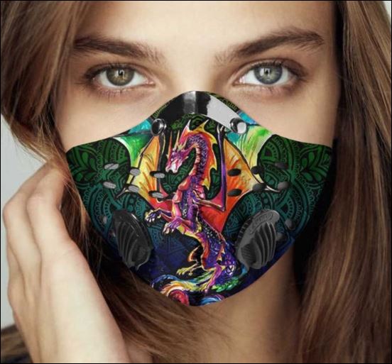 Dragon Mandala filter activated carbon face mask