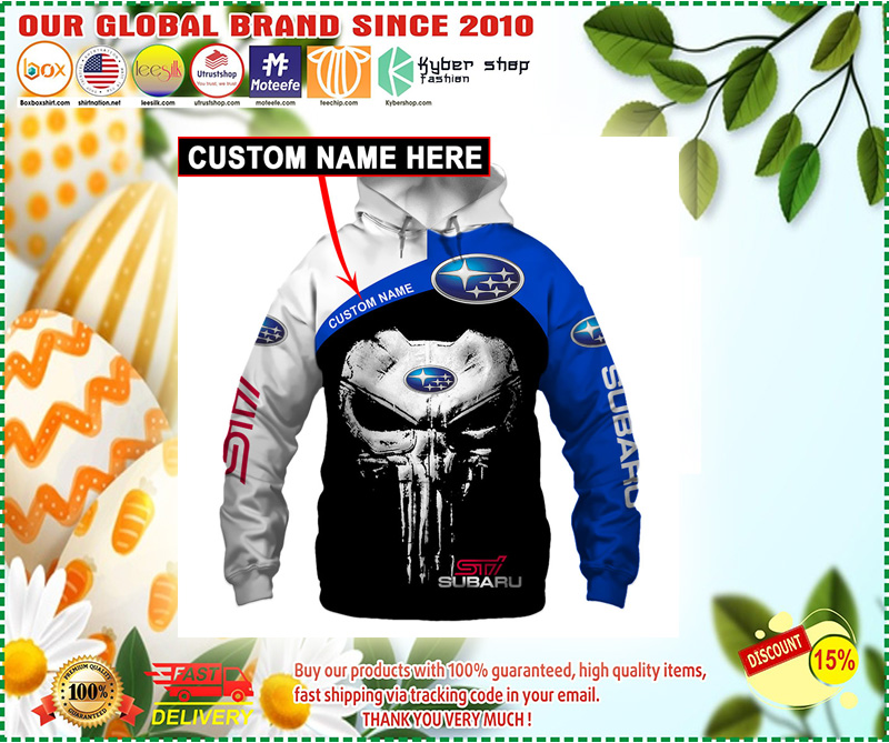 Skull Subara 3d hoodie custom personalized name 1