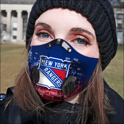 New York Rangers filter activated carbon face mask