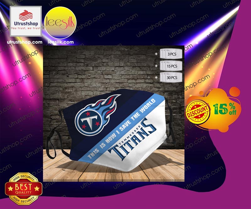 Tennessee Titans This is how I save the World face mask – LIMITED EDITION