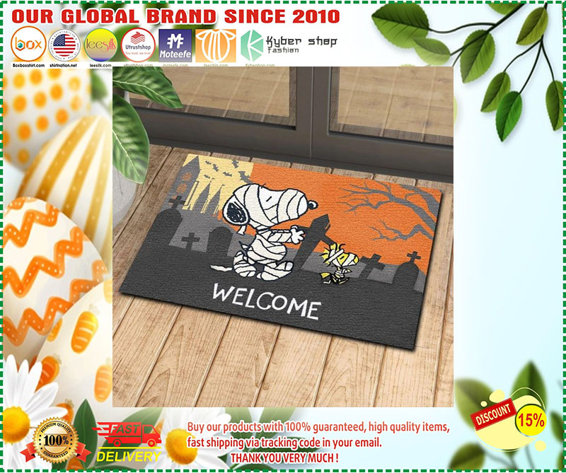 Snoopy and Woodstock Welcome doormat 3