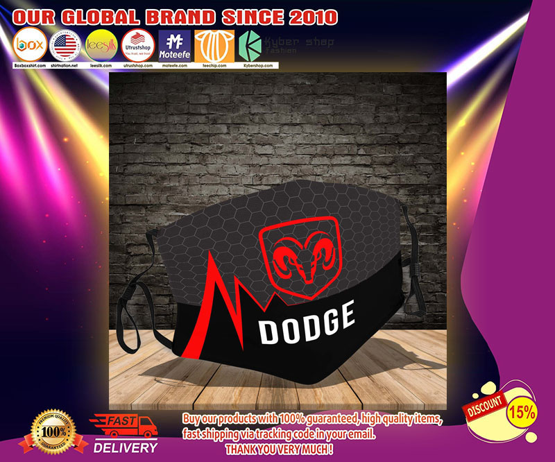 Dodge logo face mask