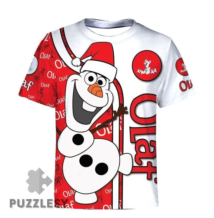 Cartoon Olaf christmas 3D hoodie2