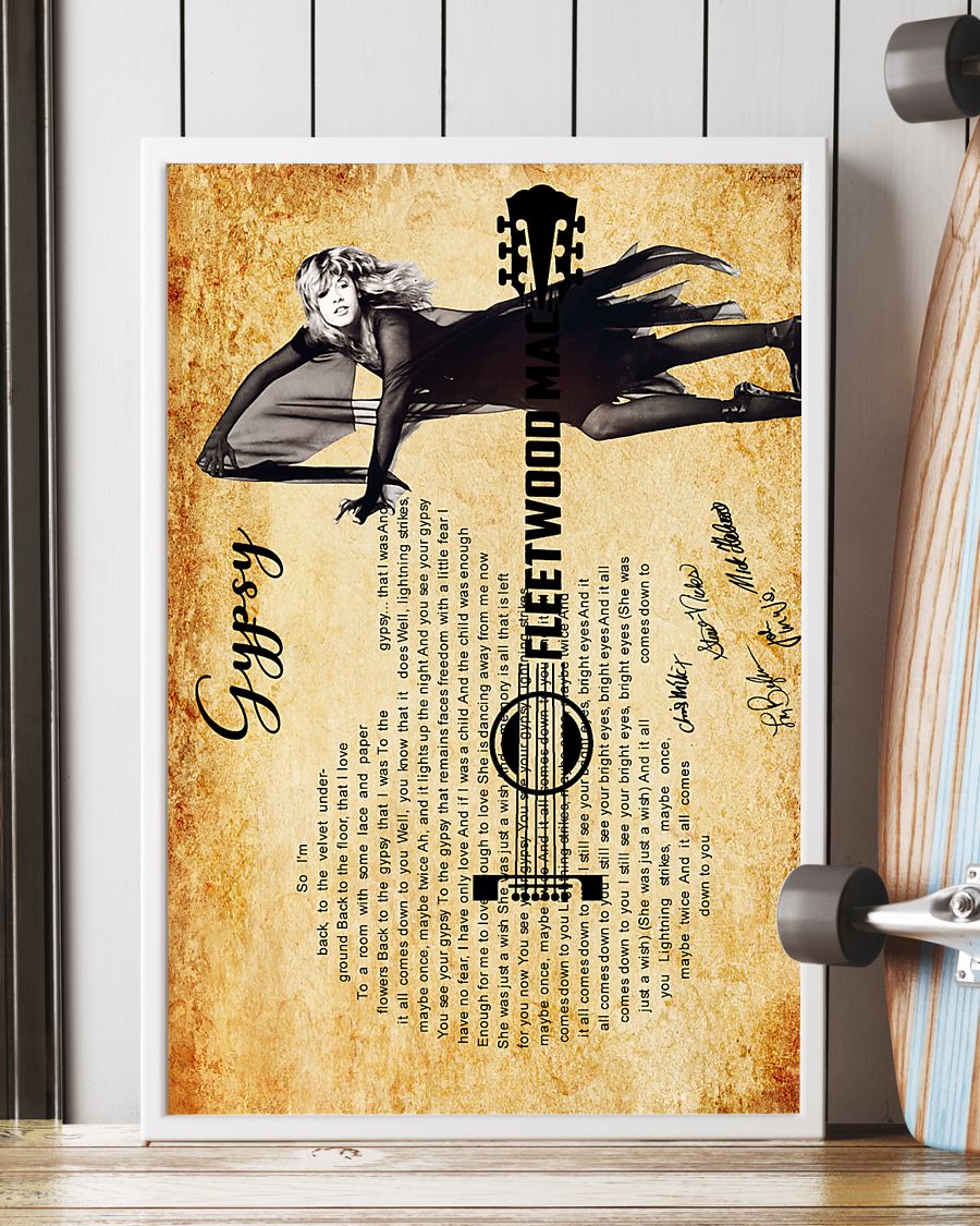 Gypsy fleetwood mac guitar poster – maria
