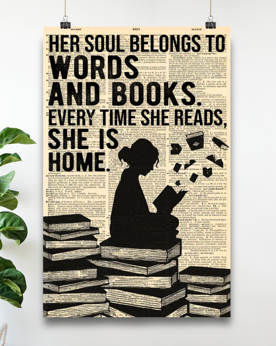 Reading her soul belongs to words and books poster 8