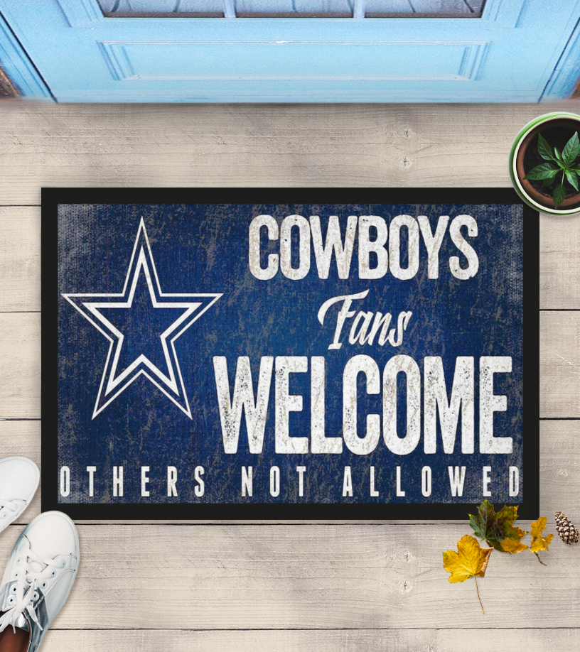 Dallas Cowboys fans welcome others not allowed doormat