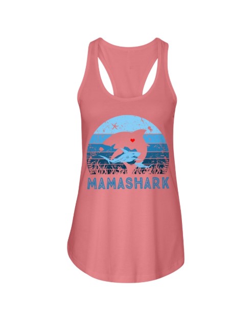 Mama shark vintage flowy tank