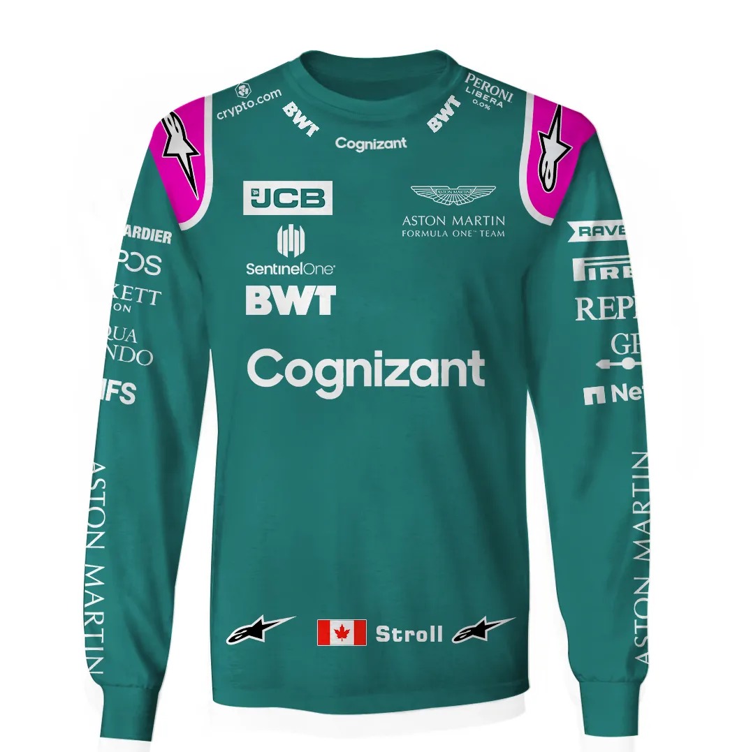 Aston Martin Cognizant F1 Racing Team 3D All Over Print Shirt 3