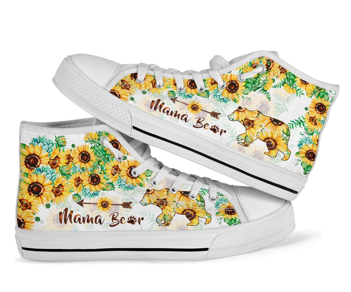Mama Bear Sunflower High Top-5